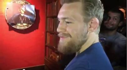 Video: UFC badboy Conor McGregor uses Joe Aldo’s face as a dartboard…in his own backyard