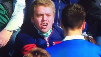 Vine: Furious Scottish football fan tells Rangers player exactly where to go