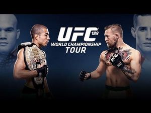 Video: McGregor grabs the UFC belt off Aldo…and nearly sparks a riot