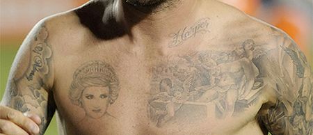 Mason isn’t a one-off: more footballers with unusual tattoos