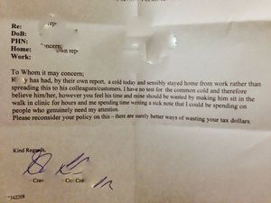 This is probably the best doctor’s note you will ever read