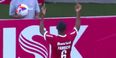 Video: P*ssed off Brazilian player sent off for flipping the bird at his own fans