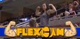 Video: Woman out-guns American Football fan on ‘FlexCam’ with her impressive biceps