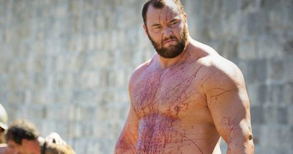 Game of Thrones star Hafthor Bjornsson shows his strength