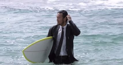 Quiksilver have designed a wetsuit that looks like an actual suit