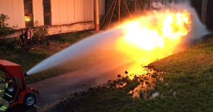 Video: Which would win in a fight – fire or water?