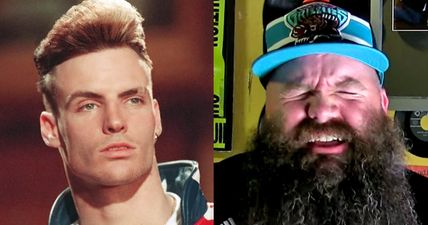 Vanilla Ice in the style of Bruno Mars performed by a big bearded man…and it’s pretty good too