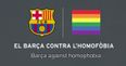 FC Barcelona show their commitment to the fight against homophobia and transphobia