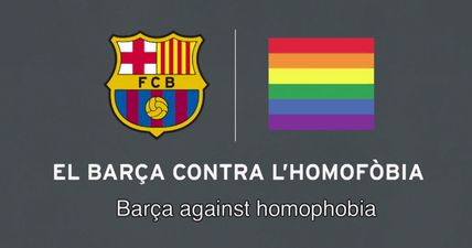 FC Barcelona show their commitment to the fight against homophobia and transphobia