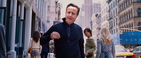 David Cameron spidey-strutting his way through a second term