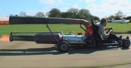 This jet-powered go-kart looks like all the fun…