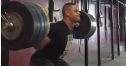 Video: Super slow-mo of John Cena lifting 396 pounds like a champ