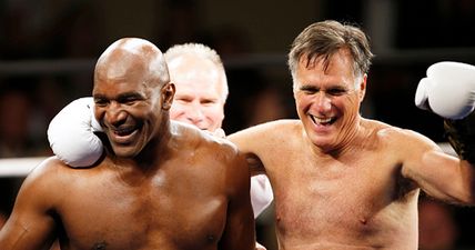 Mitt Romney faces Evander Holyfield in charity boxing match