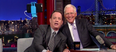 Tom Hanks introduces a bemused David Letterman to the selfie stick