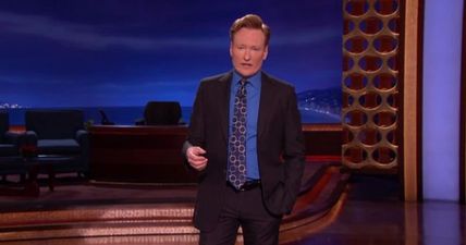 Video: Conan O’Brien tells viewers to switch over to David Letterman’s last show