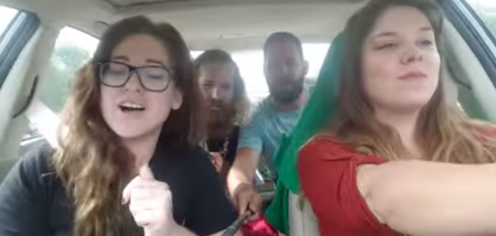 When selfie stick singalongs go wrong…