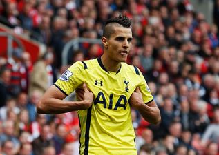 Video: Erik Lamela’s rabona effort wins Europa goal of season…then he nearly scores another