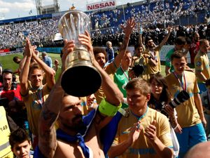 Russian Premier League champions celebrate title with extraordinary team photo