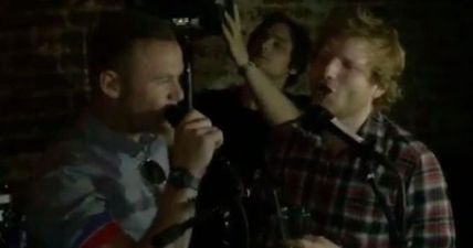 Video: Wayne Rooney tries to sing ‘Angels’ with Ed Sheeran, and fails miserably…