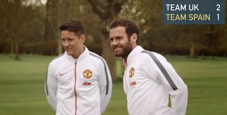 There was a notable omission from Team Spain in the Man United Footgolf challenge (Video)