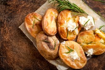 Burglar caught after sticking around to bake a potato