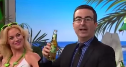 Video: Comedian John Oliver eats and drinks his words after Sepp Blatter steps down