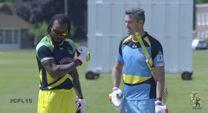 Video: Kevin Pietersen battles Chris Gayle for title of ‘Biggest Hitter’ in cricket