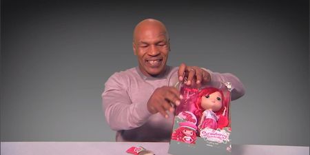 Mike Tyson faces his toughest fight yet – unboxing a toy