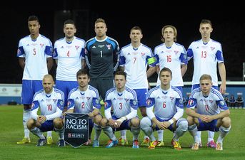 Video: Faroe Islands footballers celebrate historic double over Greece