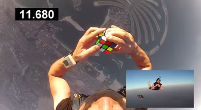 Video: Skydiver solves Rubik’s Cube on way down to earth