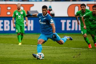 Hulk smashes Zenit St Petersburg goalkeeper through the net (Video)