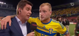 Pumped-up John Guidetti chants own name in post-match interview (Video)