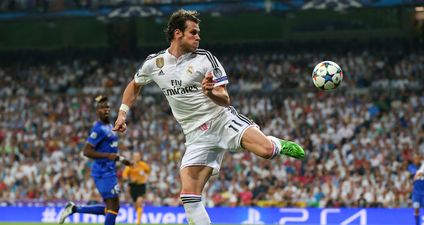 Real Madrid star Gareth Bale pulls off an incredible basketball trick shot (video)