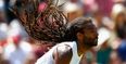 Dustin Brown plays shot of the tournament at Wimbledon (Gif)