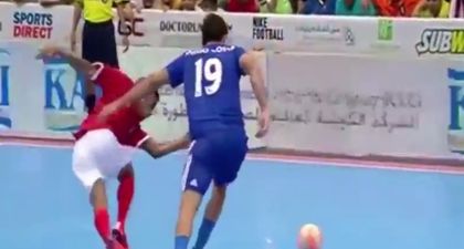 Chelsea striker Diego Costa takes Kuwait Futsal tournament very seriously (Video)