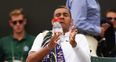 Tennis star hugs ballboy during Wimbledon struggles