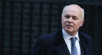 Iain Duncan Smith brings out a football celebration during the Budget (Vine)