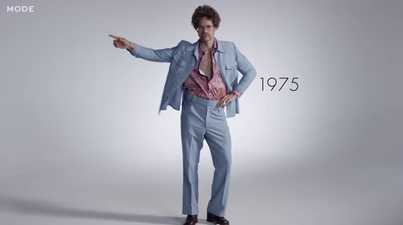 A century’s worth of men’s fashion in one three-minute video…