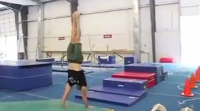 Watch this guy tackle epic handstand walk assault course (Video)