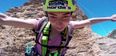 Woman leaps 600ft from cliff on a rope…and looks freakishly calm (Video)