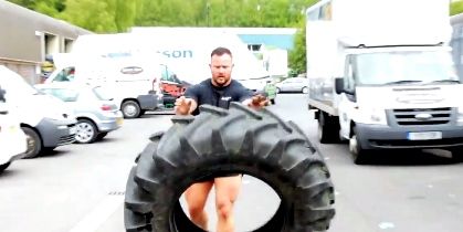 Back: Strongman training for bodybuilding with British athlete Colin Jones