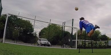 Oxford amputee footballer’s scorpion kick nails Crossbar Challenge (Video)