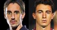 Gary Neville highlights uncanny resemblance between himself and United newboy Matteo Darmian