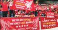 Dancing Man United fan taunts a stadium full of Liverpool supporters