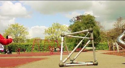 Scientists create climbing frame that looks for children to play with (Video)