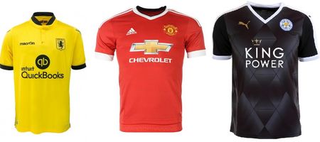 Premier League home & away kits 2015/16 (gallery)