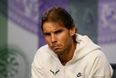 Rafael Nadal cramps up in the middle of victory speech (Video)