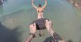 BASE jumper pierces parachute to his back before Thailand jump