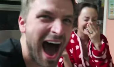 This US guy must be first man ever to break pregnancy news to his wife (Video)