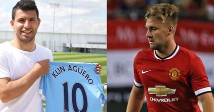 Amazing gesture from Man City striker Sergio Aguero trumps Luke Shaw’s generosity